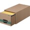 Bankers Box Stor/Drawer, Legal, 15-1/2"x23-1/4"x10-3/8", 6/CT, Kraft/GN PK FEL1231201 - alternate 1